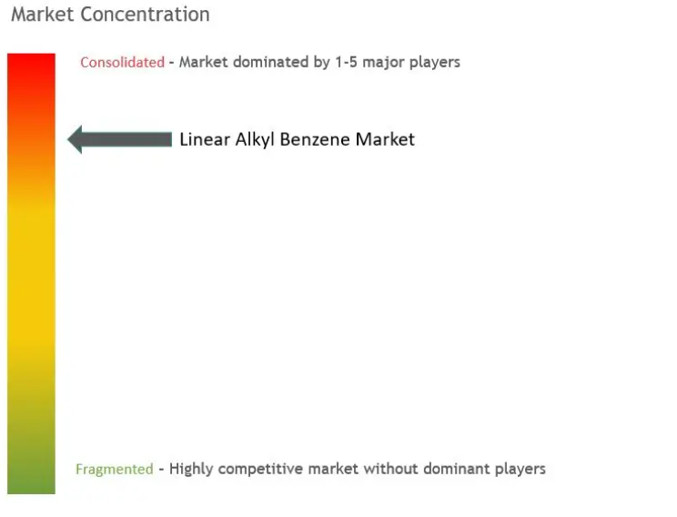 Linear Alkyl Benzene Market - Market Concentration.